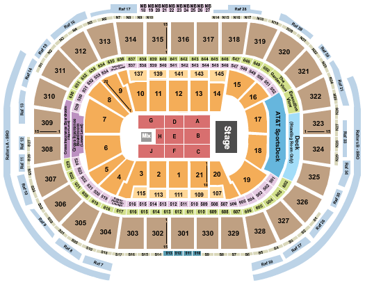 TD Garden Journey Seating Chart